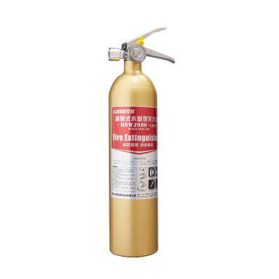980ml水基泡沫铝合金灭火器 车载家用消防讲课培训专用灭火器批发图6