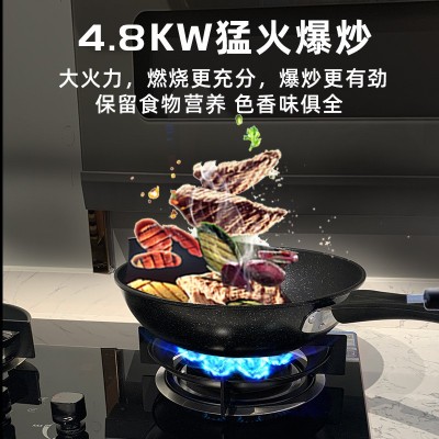 全家乐定时燃气灶家用鸳鸯九腔猛火智能煤气自动定时燃气灶双灶图3