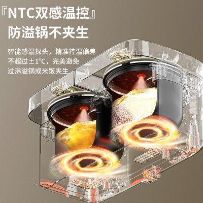 长虹双胆电饭煲不粘锅家用智能电饭锅 大容量多功能一体电饭煲图3