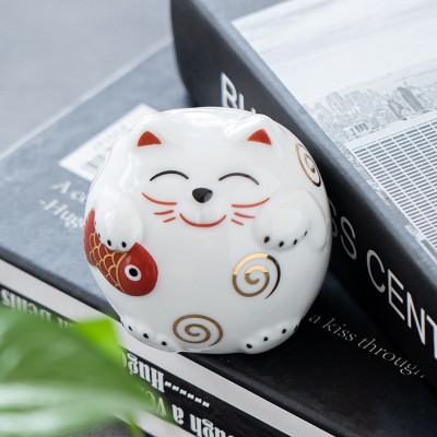 文创 ZAKKA日式杂货 陶瓷大福招财猫储蓄罐 存钱罐 家居摆件  2个图2
