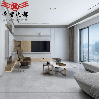 佛山瓷砖灰色连纹通体大理石瓷砖750x1500客厅简约大板防滑地砖  1片图3