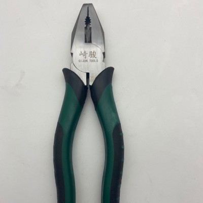 崎骏工具8寸虎皮柄钢丝钳 工业级手钳子 省力平口钳多功能老虎钳图4