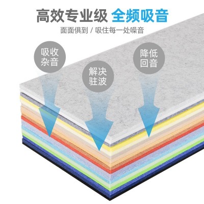 12mm加厚聚酯纤维隔音棉 大量批发直播间墙体影院防撞板材料图3