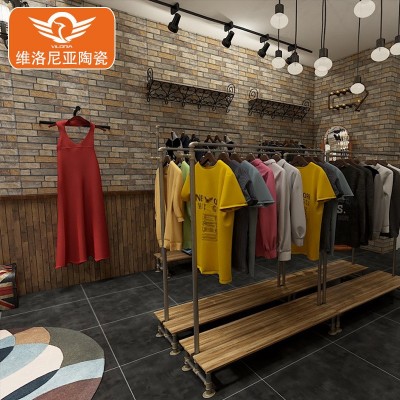 美式餐厅咖啡厅墙砖别墅田园花园室外仿古砖300x600文化石瓷砖图5