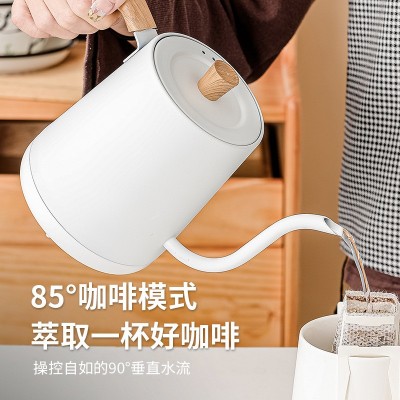 控温手冲烧水壶 智能恒温电热水壶鹅颈细口咖啡壶泡茶温控壶图3