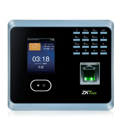 ZKTeco/中控智慧UF100 PLUS人脸识别考勤机面部打卡机指纹签到机图4