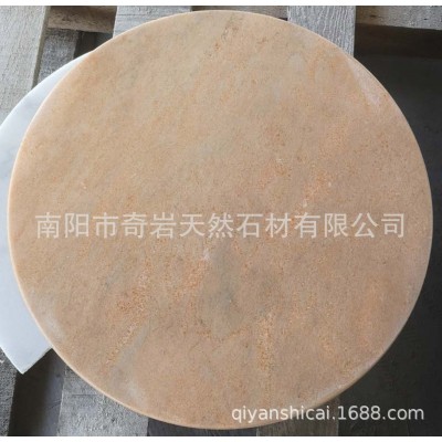 天然大理石圆片 卡拉白托盘 卡拉灰置物盘 首饰盘 云雾白大理石图4