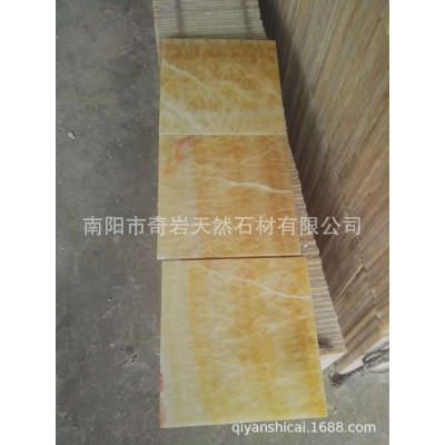 河南米黄大理 石 天然松香黄透光玉石背景墙 米黄大理石墙砖 地砖图4