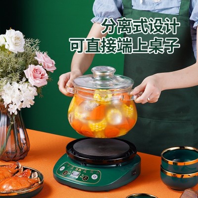 新品思养生活智能电炖锅分体式高硼硅玻璃煲家用大容量静音 电炖杯图2