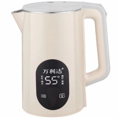 新款万利达2.5L电热水壶家用烧水壶保温壶不锈钢大容量电壶快速壶图4