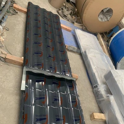 古建仿古铝瓦寺庙景区建筑屋顶仿古瓦压型彩钢板铝镁锰金属屋面瓦图5