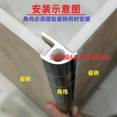 石塑仿大理石纹装饰线条 瓷砖修边条阳角线 压边条空心收口条护角图6