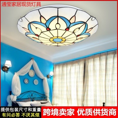 地中海蒂凡尼贝壳50大吸顶灯 过道门厅装饰灯 温馨客厅卧室灯批发