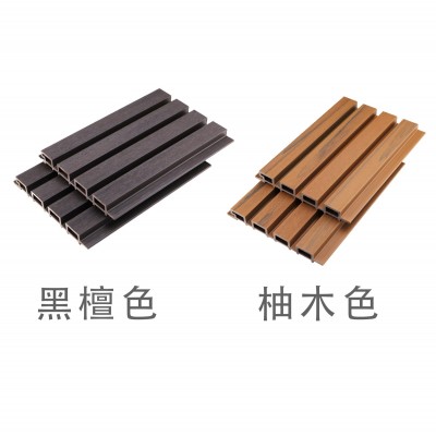 塑木庭院格栅共挤围栏板室外墙板户外别墅外墙装饰木塑长城板现货图5
