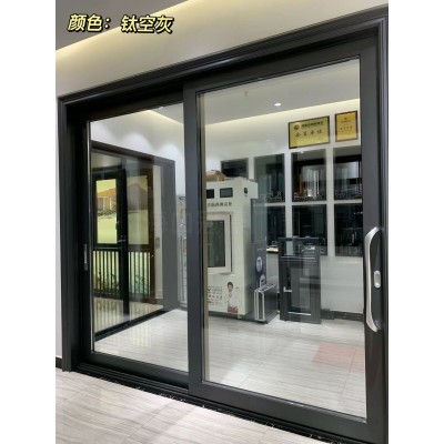 源头工厂206重型断桥铝提升推拉门三轨带纱隔音隔热阳台花园门