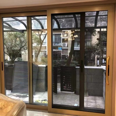 源头工厂206重型断桥铝提升推拉门三轨带纱隔音隔热阳台花园门图3