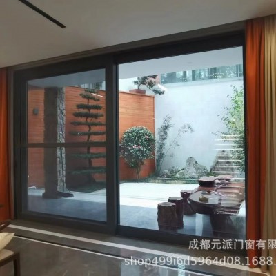 源头工厂206重型断桥铝提升推拉门三轨带纱隔音隔热阳台花园门图5