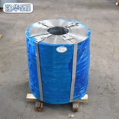 工厂现货镀锌钢带铁皮镀锌打包带 定 做波纹管钢带铠装电缆钢带图5