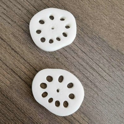 现代创意汉白玉石藕片杯垫原石家居装饰水杯茶具底盘汉白玉茶杯垫图4