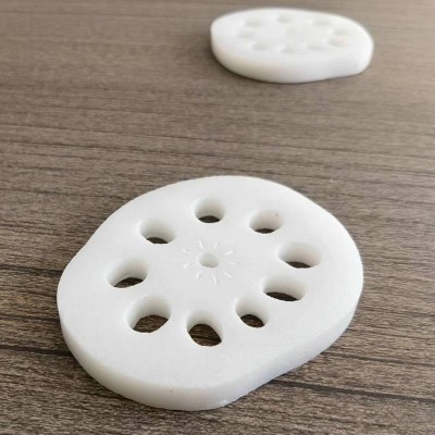 现代创意汉白玉石藕片杯垫原石家居装饰水杯茶具底盘汉白玉茶杯垫图5