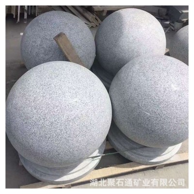 厂家直营挡车球 广场路障石球 石柱 芝麻灰挡车柱 止车石 批发图4