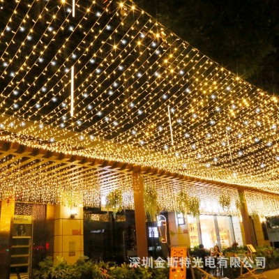 led小彩灯闪灯串灯满天星星灯星空闪泡户外防水街道绕树装饰布置图5