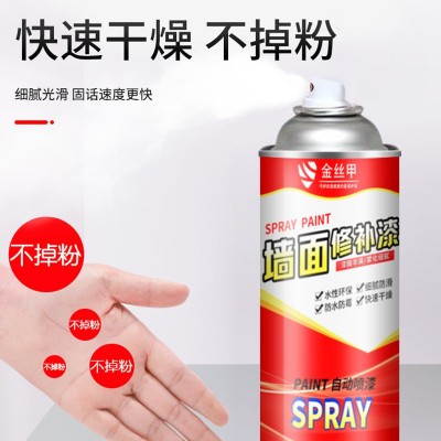 墙面喷漆环保水性漆涂鸦脏污遮盖自喷乳胶漆白色家用墙面修补神器图3