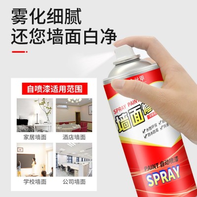 墙面喷漆环保水性漆涂鸦脏污遮盖自喷乳胶漆白色家用墙面修补神器图4