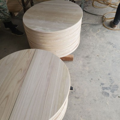 直销桐木圆桌面。折叠桌面，实木桐木板桌面。规格可加工现制！图2