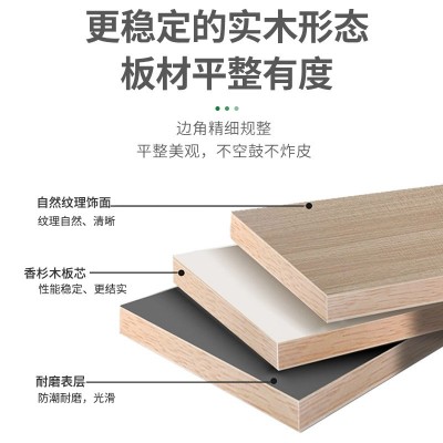 厂家直供香杉木生态板指接实木板ENF级环保免漆板家具衣柜橱柜板图3