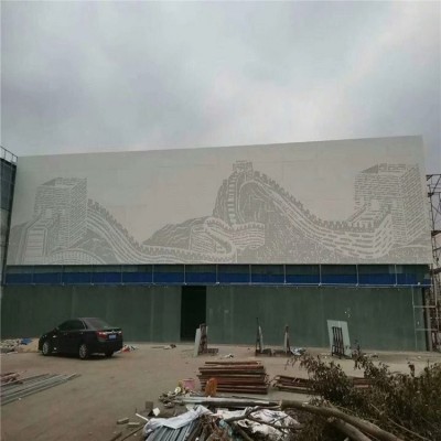 店面铝板天花吊顶隔断墙板电梯铝板天花吊顶图3