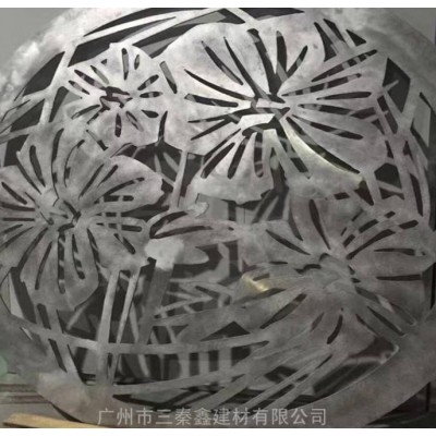 弧形曲面雕刻镂空铝单板方通***设计定尺金属建材图3