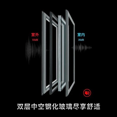佛山断桥铝合金系统窗隔音上官盾防盗落地窗阳台别墅平开窗图2