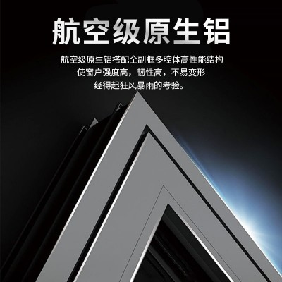 上官盾110封阳台铝合金门窗玻璃隔音窗户遮光系统断桥铝门 窗厂家图3
