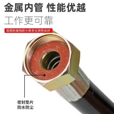 不锈钢防爆挠性连接管DN20橡胶防爆穿线软管4分6分BNG防爆挠性管图3