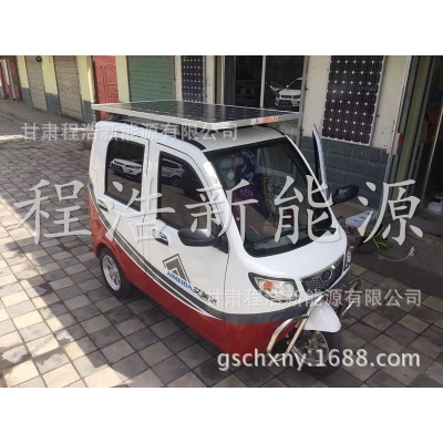 甘肃兰州新能源汽车 老年代步车加太阳能板图2