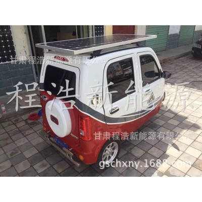 甘肃兰州新能源汽车 老年代步车加太阳能板图3