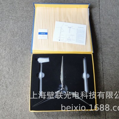 厂家制作金属摆件风力发电机模型 仿真太阳能风车模型 礼品工艺品图4