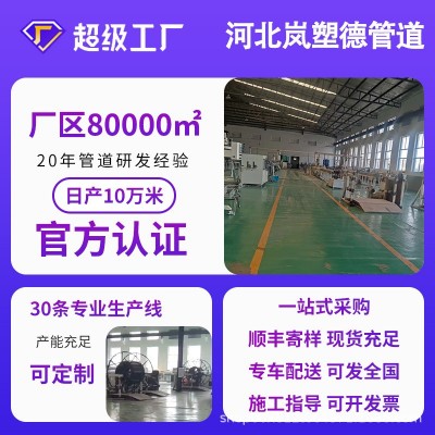 pe穿线管32弱电管光缆穿线管生产厂家地埋电缆保护管黑色 PE穿线管图3